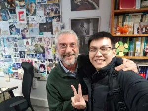 Cino welcoming Shaohan